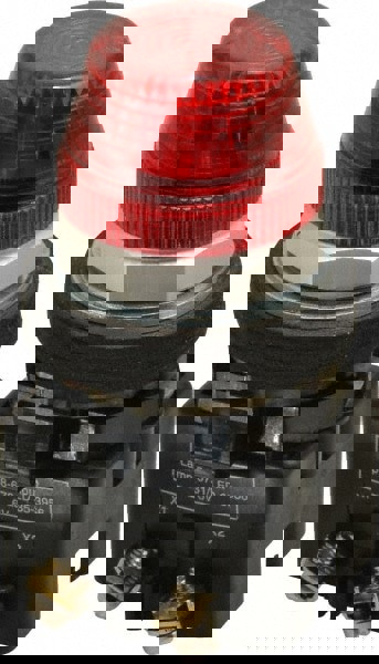 120 VAC Red Lens Incandescent Indicating Light